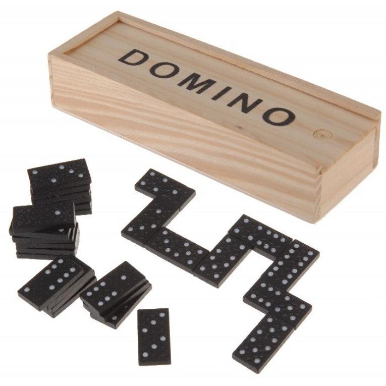 Domino i trææske - 28 brikker