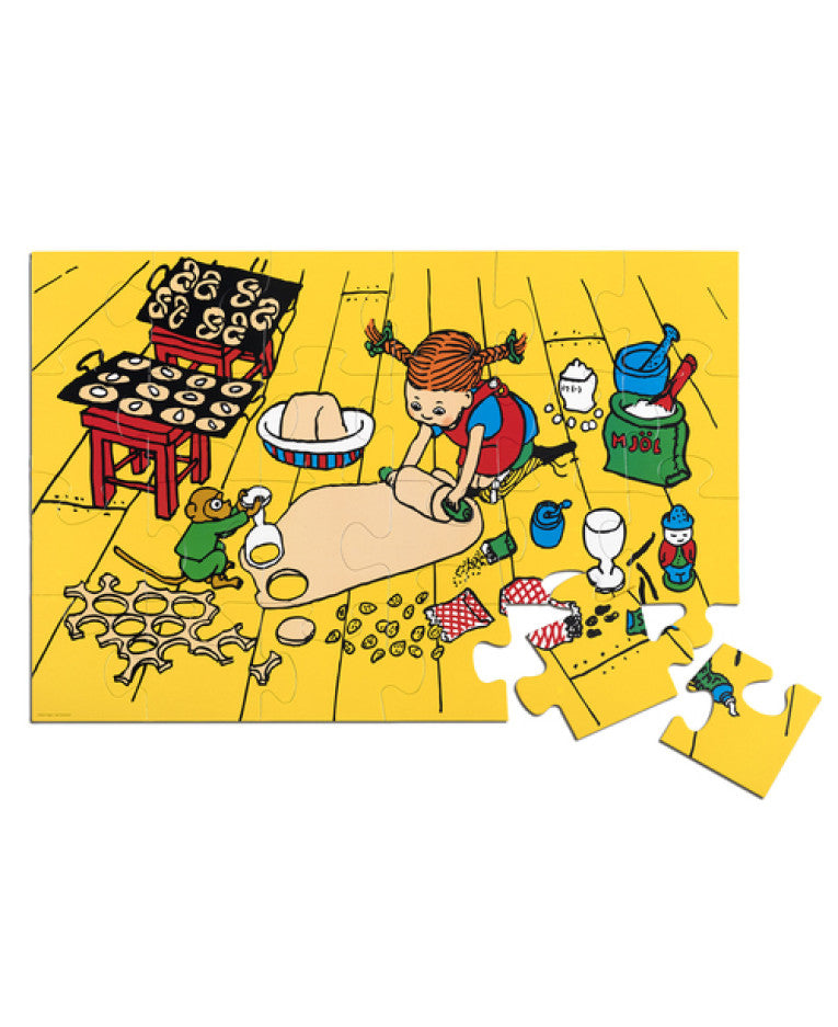 Pippi gulvpuslespil 24 brikker