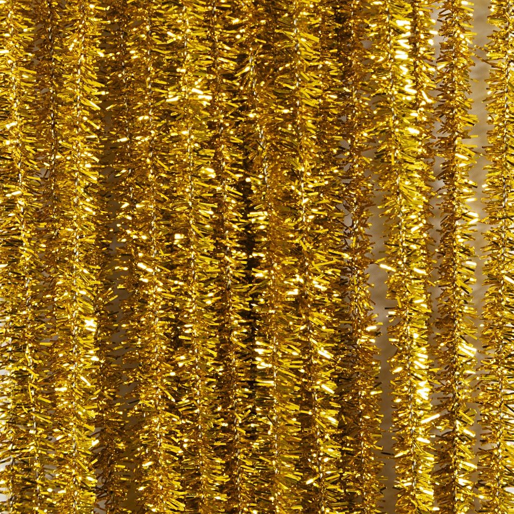 Chenille L 30 cm tykkelse 6 mm farver Guld - 24 stk.