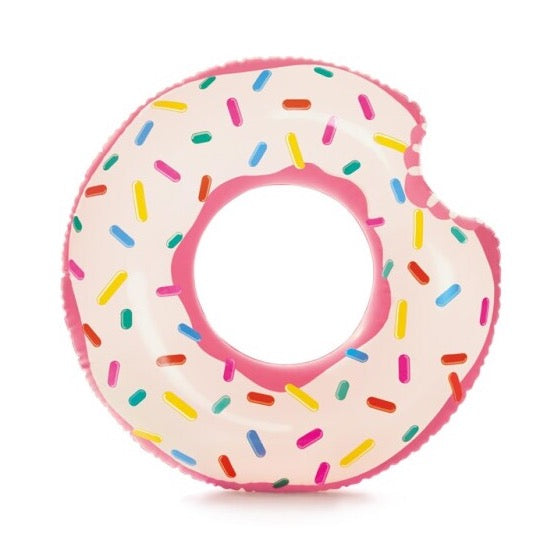 Intex Badering Donut med Regnbuefarvet Krymmel - 94x23 cm