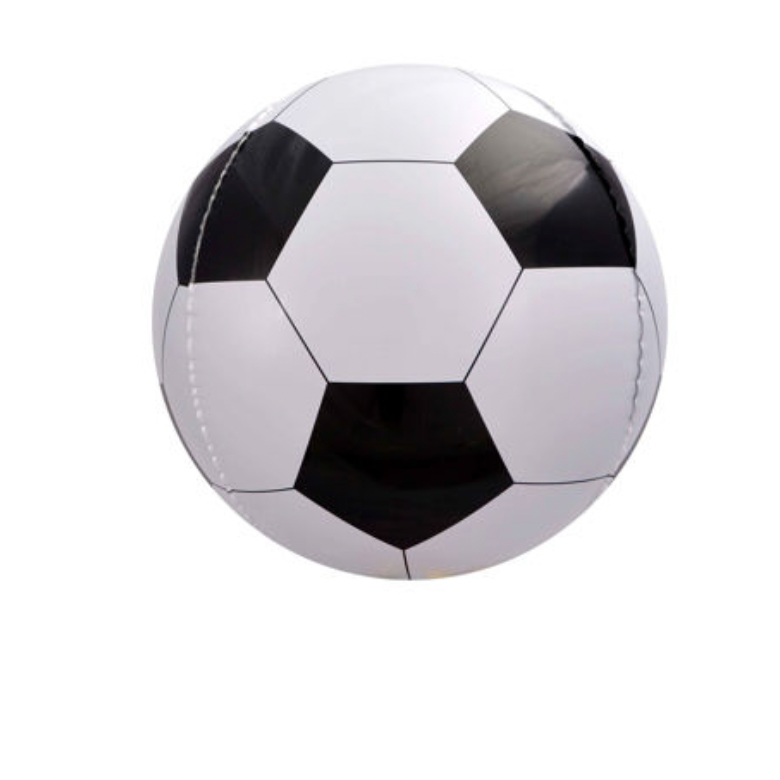 Ballon "Fodbold" Ø34 cm /Hvid