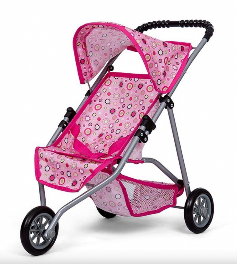 Mini Mommy Baby Jogger med 3 hjul - Pink