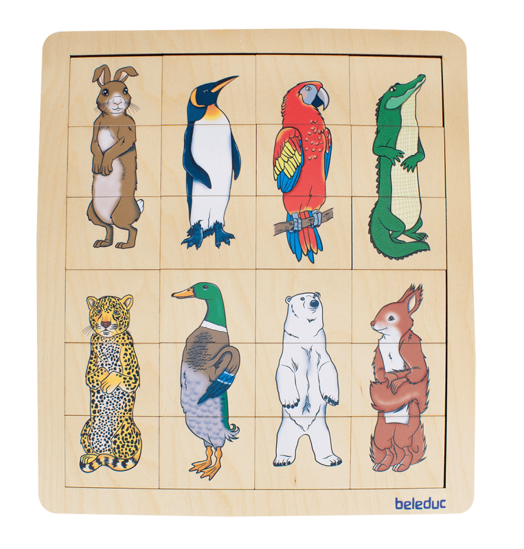 Match & Mix puslespil - dyr
