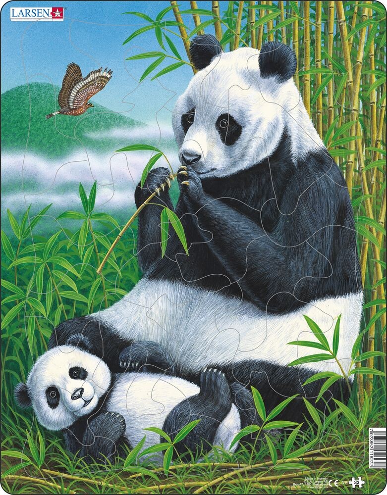 Larsen Puslespil Panda - 33 brikker