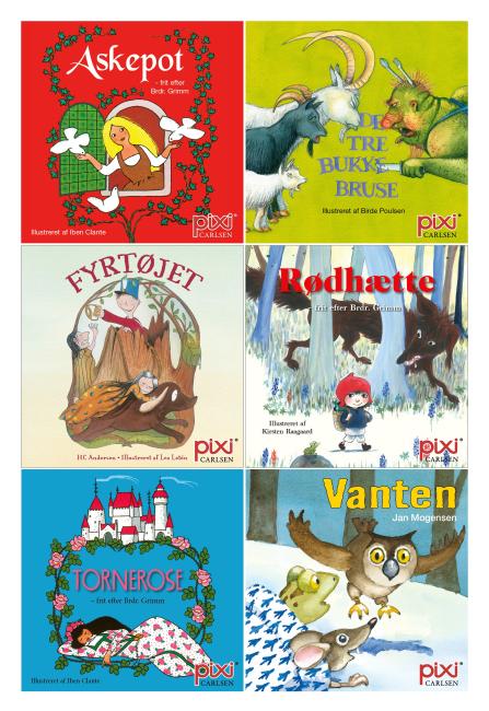 Pixi-serie eventyr - 6 stk.