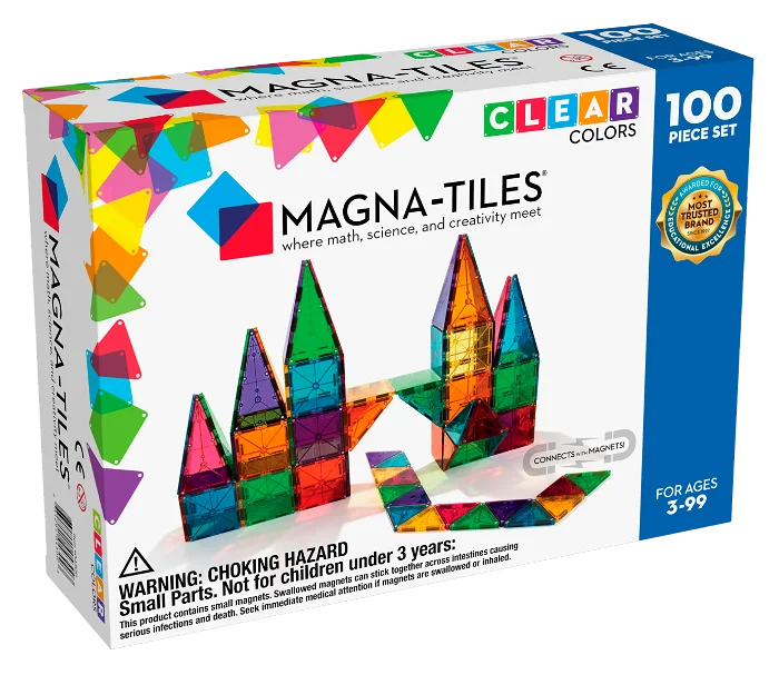 Magna-Tiles Transparent 100 stk.