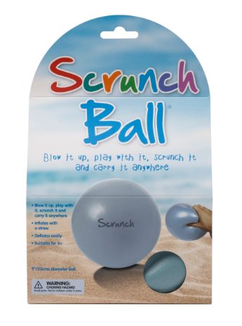 Scrunch-ball, Oppustelig Bold - Lyseblå