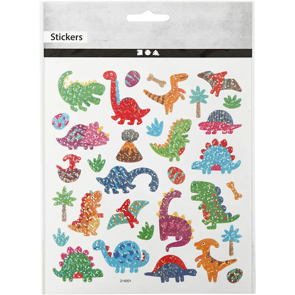 Stickers Dino - 15x16,5 cm, 1 ark