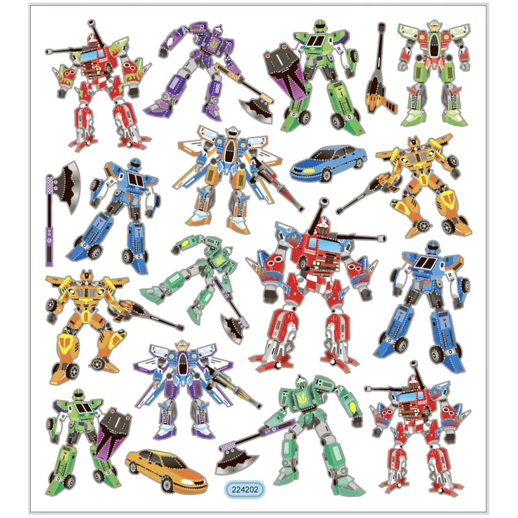 Stickers Transformers - 15x16,5 cm, 1 ark