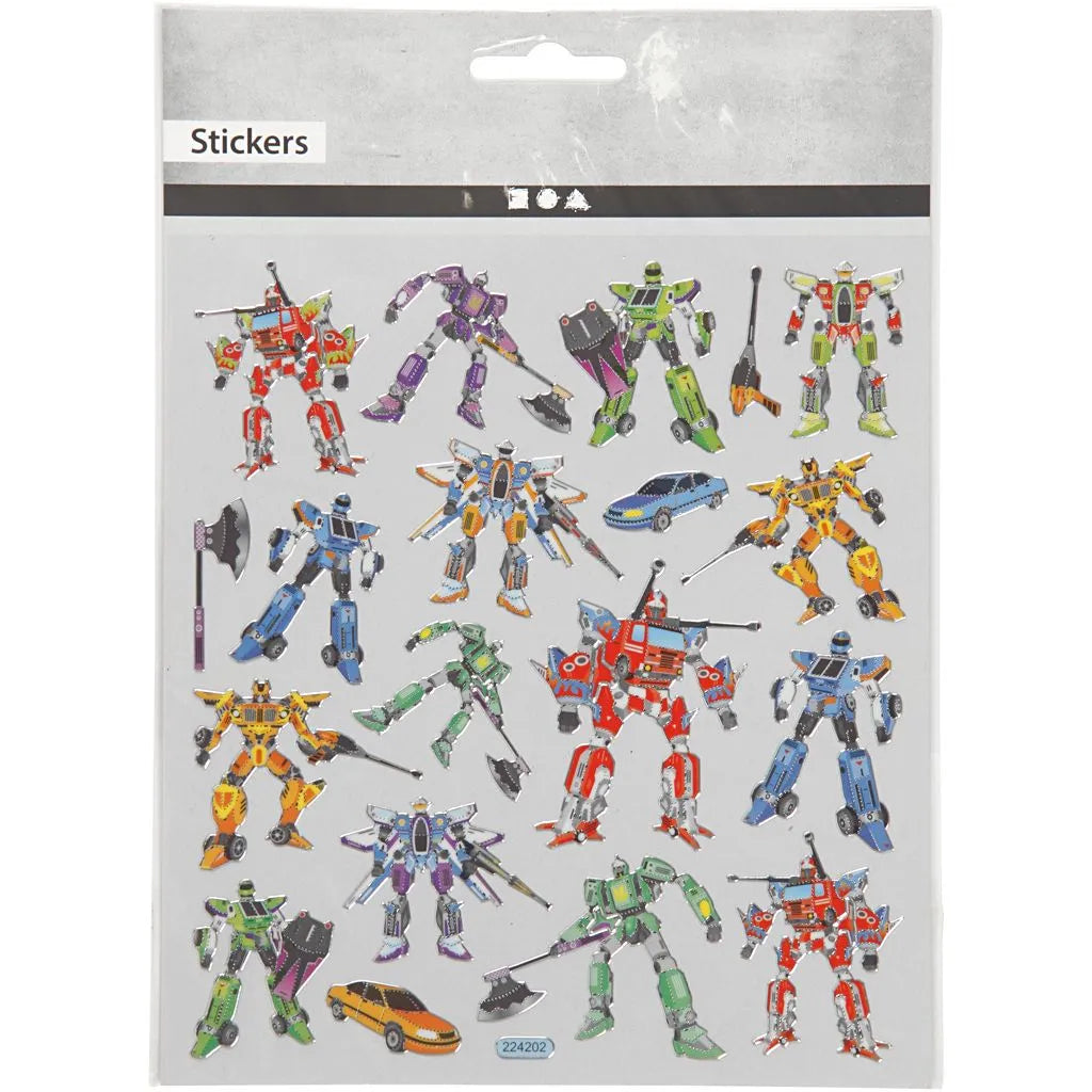 Stickers Transformers - 15x16,5 cm, 1 ark