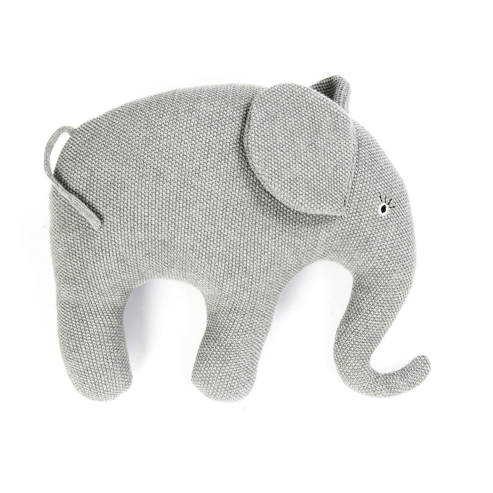Smallstuff elefant pude - Grå, 34 x 41 cm