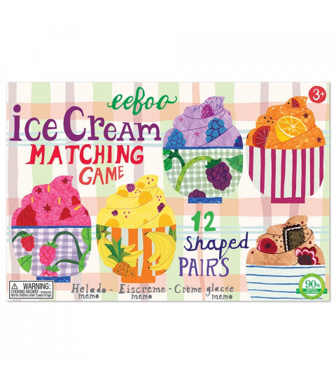 eeboo Ice Cream Matching Game