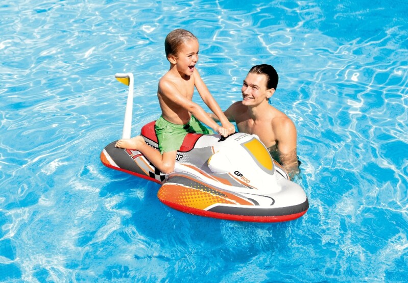 Intex Speedbåd Wave Rider Ride On - Rød, 117x77 cm