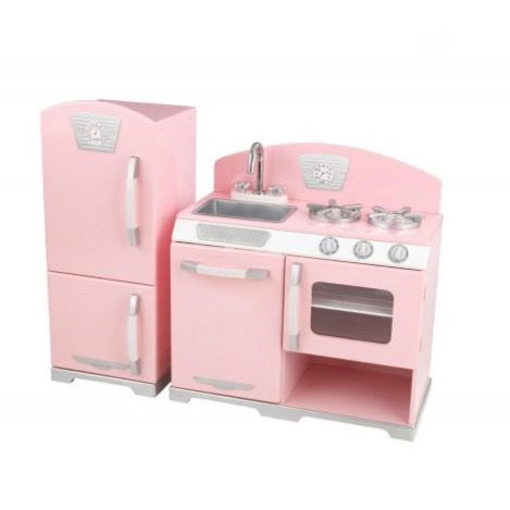 Pink retro køkken-moduler - Legeslottet