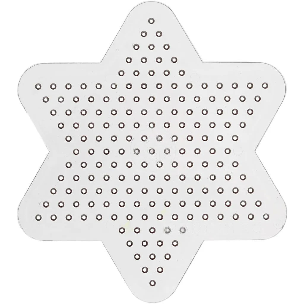 Transparent Perleplade lille stjerne - diam. 10 cm