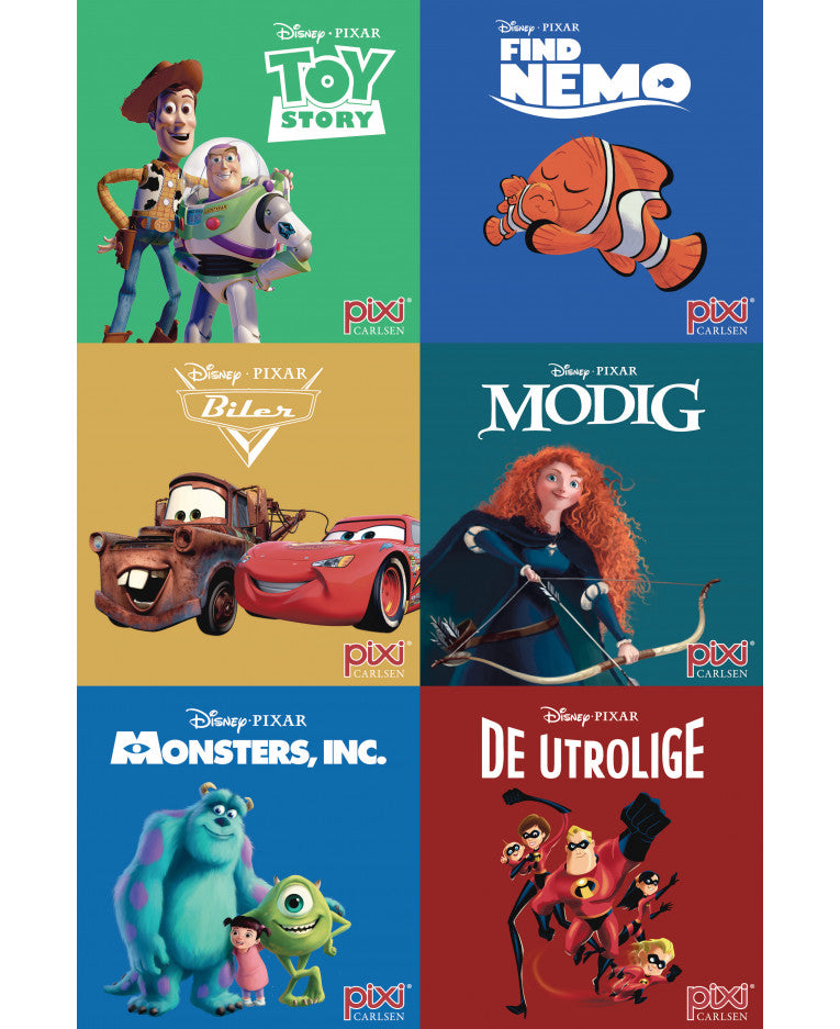Pixi-Serie Pixar 1 - 6 bøger