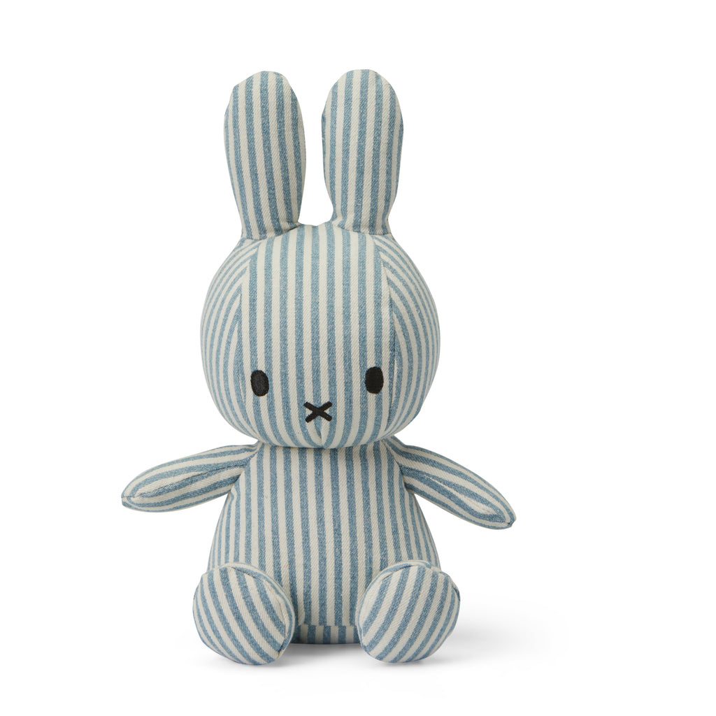 Bon Ton Toys Bamse Miffy Kanin - Denim stripe, 23 cm