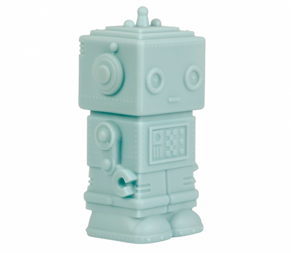 A Little Lovely Company Natlampe - Robot Smoky blue