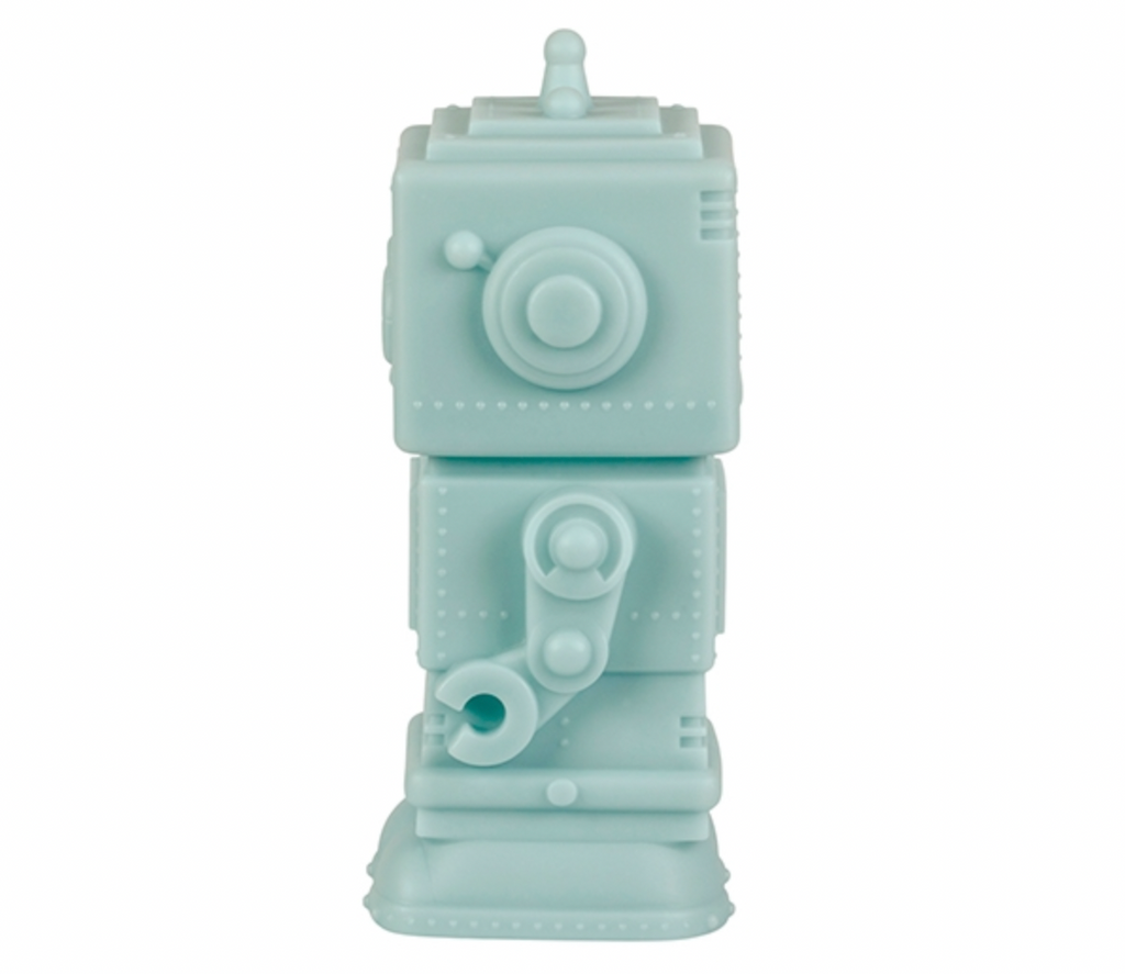 A Little Lovely Company Natlampe - Robot Smoky blue