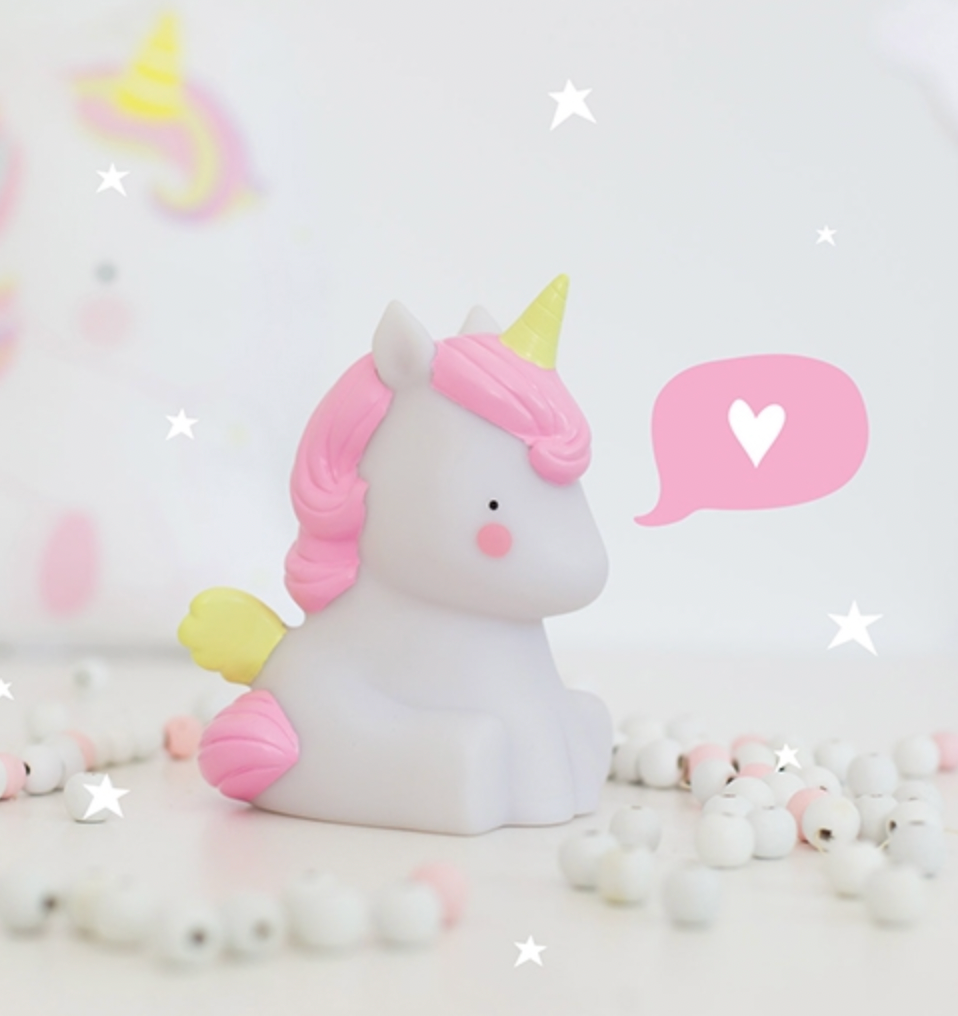 A Little Lovely Company Natlampe Little light Unicorn
