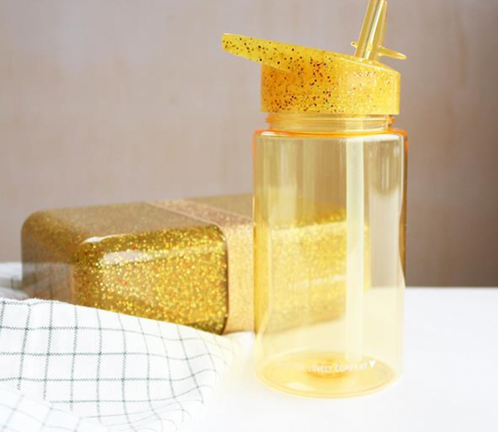 A Little Lovely Company Drikkedunk - Glitter Gold