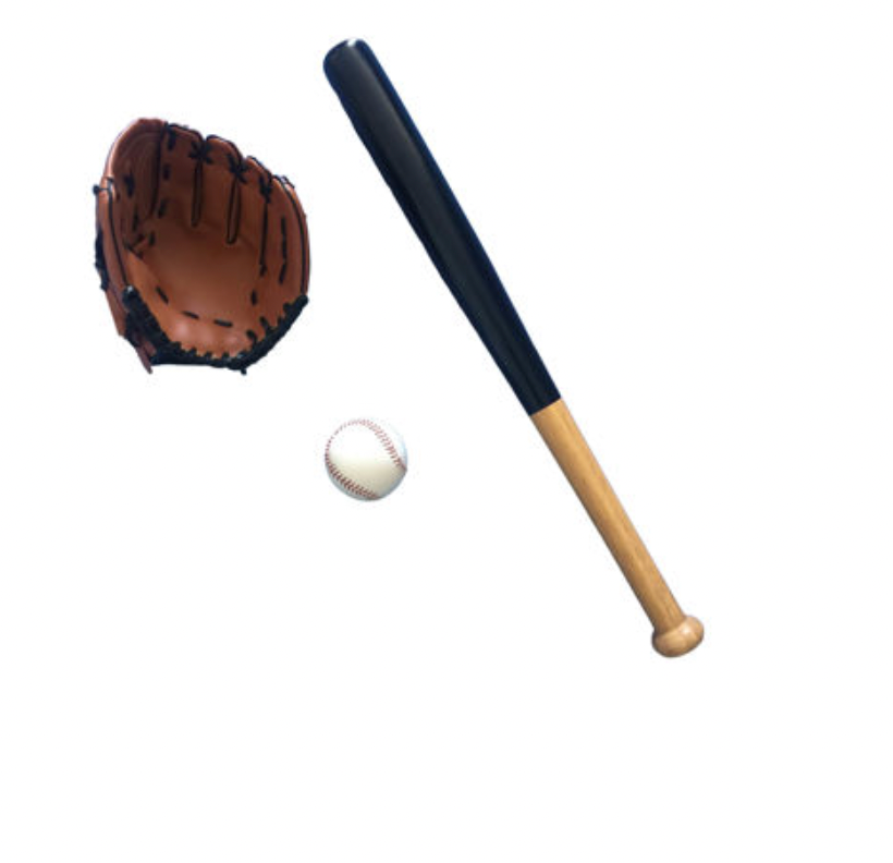 Baseball Sæt 3 dele - Handske, Bat & Bold