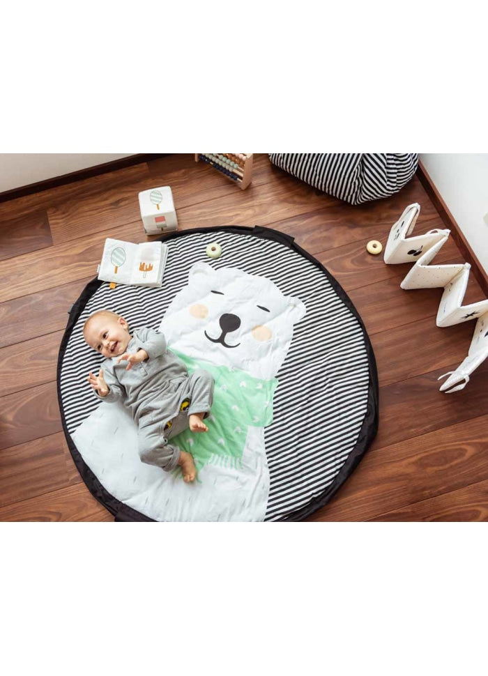 Play&Go opbevaringspose & legetæppe - Polar bear Soft