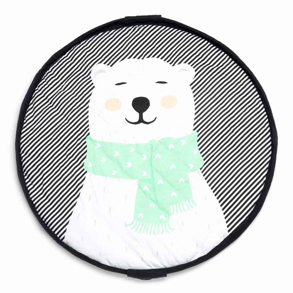 Play&Go opbevaringspose & legetæppe - Polar bear Soft