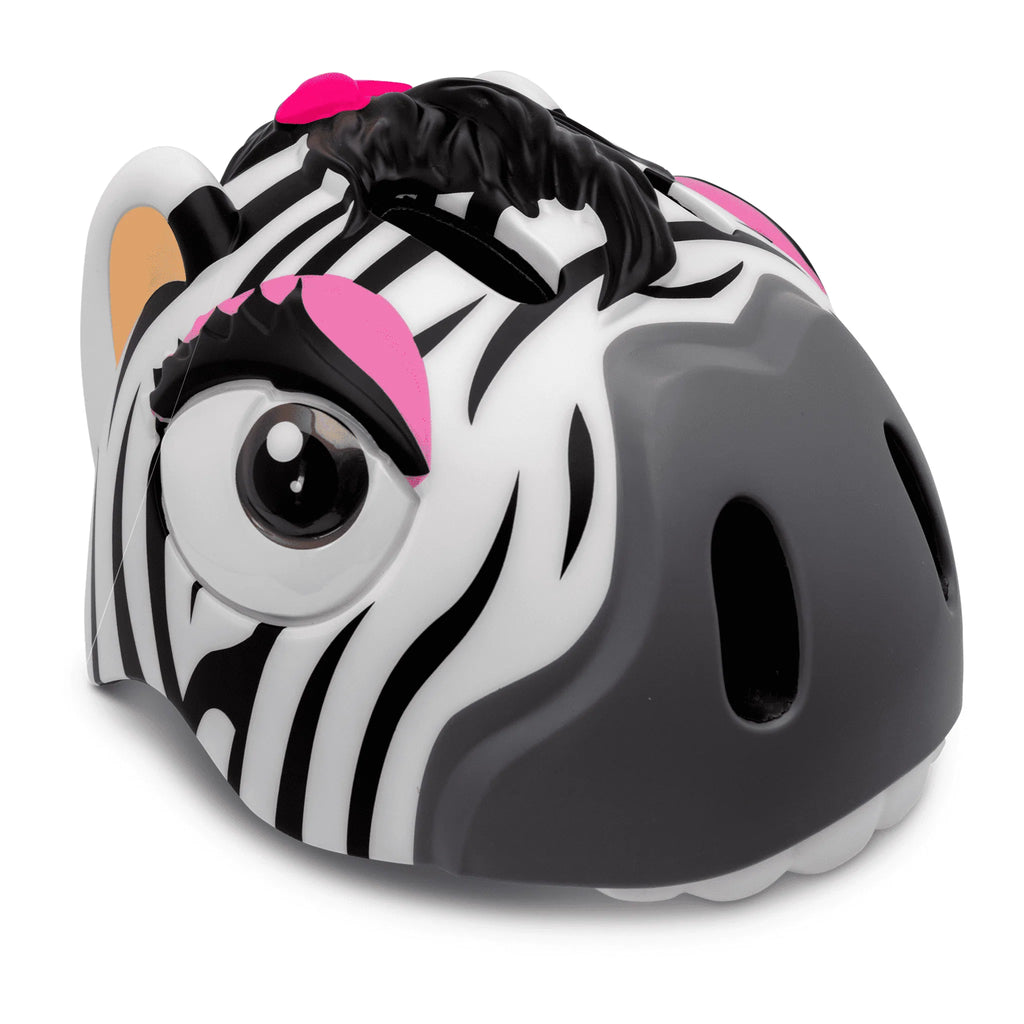 Crazy Safety Zebra Cykelhjelm - Sort/Hvid
