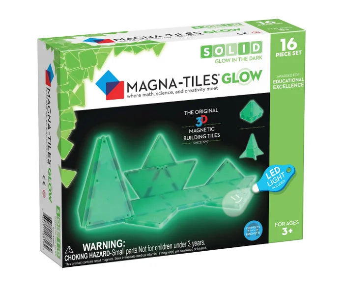 Magna-Tiles selvlysende 16 stk.
