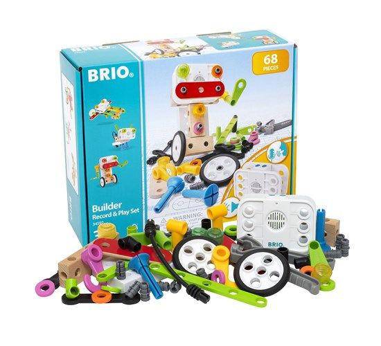 BRIO Builder legesæt med optager og afspiller - 67 dele, 34592