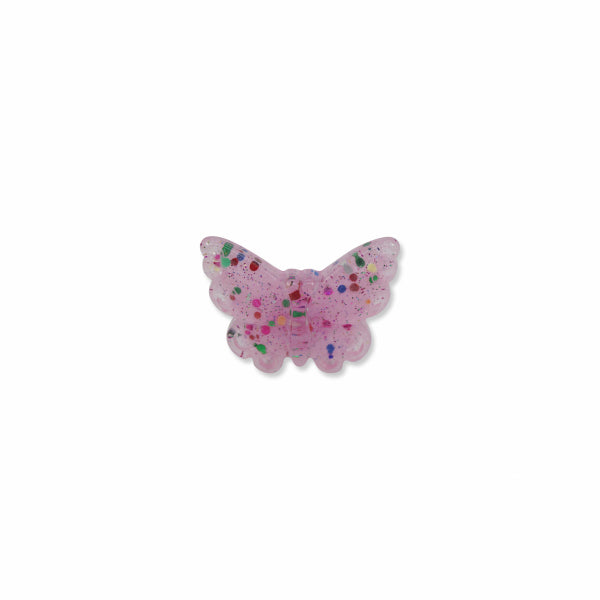 Milk x Soda sommerfugl Ring -  Pink m. Glimmer