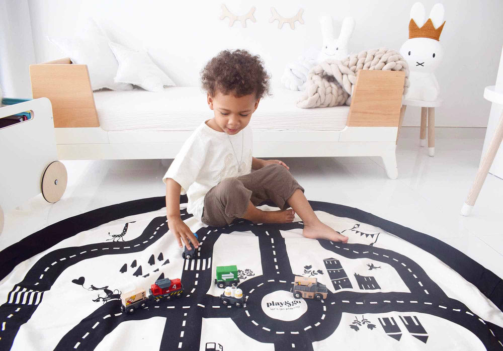 Play&Go opbevaringspose & legetæppe - Roadmap