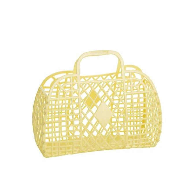 Sun Jellies Retro Basket SMALL - Yellow